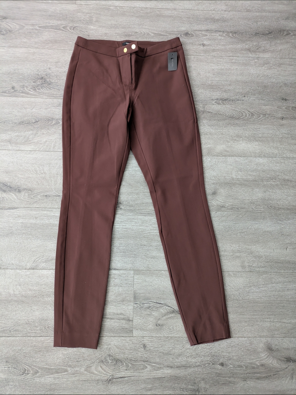Rw & Co Women's Burgundy/Brown Dress/Work Pants